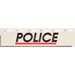 LEGO blanc Brique 1 x 6 avec &#039;Police&#039; avec rouge Line (3009 / 82924)