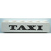 LEGO White Brick 1 x 6 with TAXI (3009)