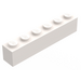 LEGO Weiß Backstein 1 x 6 ohne Unterrohre (3067)