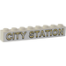 LEGO White Brick 1 x 8 with &#039;CITY STATION&#039; Sticker (3008)