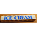 LEGO White Brick 1 x 8 with &quot;Ice Cream&quot; Sticker (3008)