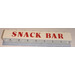 LEGO White Brick 1 x 8 with &quot;SNACK BAR&quot; (Surface Print) (3008)