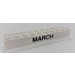 LEGO White Brick 2 x 10 with &quot;MARCH&quot; and &quot;APRIL&quot; (3006 / 97625)