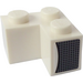 LEGO White Brick 2 x 2 Corner with Airvents right Sticker (2357)