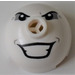 LEGO White Brick 2 x 2 Round with Dome Top with Joker&#039;s face (Safety Stud, Axle Holder) (30367)
