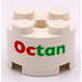 LEGO blanc Brique 2 x 2 Rond avec Octan (3941)