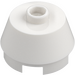 LEGO White Brick 2 x 2 Round with Sloped Sides (98100)