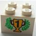 LEGO blanc Brique 2 x 2 avec 1st Place Trophy et Laurels (3003)