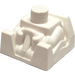 LEGO White Brick 2 x 2 with Driver and Neck Stud (41850)