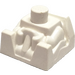 LEGO White Brick 2 x 2 with Driver and Neck Stud (41850)