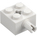 LEGO White Brick 2 x 2 with Pin and Axlehole (6232 / 42929)