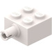 LEGO Wit Steen 2 x 2 met Pin en geen asgat (4730)