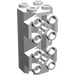 LEGO Wit Steen 2 x 2 x 3.3 Octagonal met Studs aan de zijkant (6042)