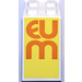 LEGO Wit Steen 2 x 2 x 3 met Eum Part of Museum Sticker (30145)