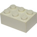 LEGO blanc Brique 2 x 3 (Plus tôt, sans supports croisés) (3002)