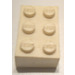 LEGO White Brick 2 x 3 without Internal Supports