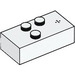 LEGO White Brick 2 x 4 Braille with Division (69707)