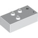 LEGO White Brick 2 x 4 Braille with Dot and Division Sign (70879)