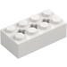 LEGO White Brick 2 x 4 with Axle Holes (39789)