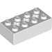 LEGO blanc Brique 2 x 4 avec Essieu des trous (39789)