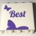 LEGO blanc Brique 2 x 4 x 3 avec &#039;best&#039; et Friends logo (30144)