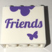 LEGO blanc Brique 2 x 4 x 3 avec &#039;Friends&#039; logo both Sides (30144)