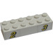 LEGO Wit Steen 2 x 6 met &quot;2&quot; / &quot;3&quot; Sticker (2456)