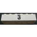 LEGO Bianco Mattoncino 2 x 6 con Nero Number &quot;3&quot; Adesivo (2456)