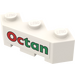 LEGO White Brick 3 x 3 Facet with Octan Sticker (2462)