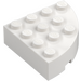 LEGO White Brick 4 x 4 Round Corner (2577)