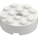 LEGO Blanco Ladrillo 4 x 4 Circular con Agujero (87081)