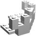 LEGO White Brick 7 x 7 x 2.3 Turret Quarter (6072)