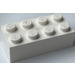 LEGO blanc Brique Aimant - 2 x 4 (30160)