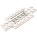 레고 하얀색 자동차 베이스 10 x 4 x 2/3 ~와 함께 4 x 2 Centre Well (30029)