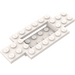 LEGO Weiß Auto Base 10 x 4 x 2/3 mit 4 x 2 Centre Well (30029)