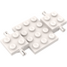 LEGO White Car Base 7 x 4 x 0.7 (2441 / 68556)