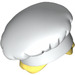 LEGO blanc Chef Chapeau avec Bright Light Jaune Cheveux (31895)