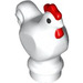 LEGO White Chicken with Red (Wide Base) (1413 / 103915)