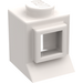 LEGO Weiß Classic Fenster 1 x 1 x 1 mit festem Glas, verlängerter Lippe, festem Bolzen