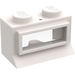 LEGO Weiß Classic Fenster 1 x 2 x 1 mit verlängerter Lippe, festen Nieten, festem Glas
