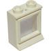 LEGO White Classic Window 1 x 2 x 2 with Removable Glass and Top Hole