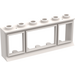 LEGO White Classic Window 1 x 6 x 2 with Extended Lip and with Glass (645)
