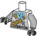 LEGO Weiß Climber Zane Torso (973 / 76382)