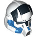 LEGO Weiß Clone Pilot Helm mit 501st Muster (11766)
