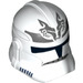 LEGO White Clone Trooper Helmet (Phase 2) with Wolf Pack Gray (11217 / 17070)