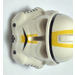 LEGO Blanco Clone Trooper Casco con Bright Luz Naranja Rayas (53207)