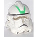 LEGO White Clone Trooper Helmet with Green Stripes