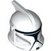 LEGO White Clone Trooper Helmet with Holes with Gray Markings and Black Visor (12747 / 37832)