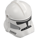 LEGO Blanco Clone Trooper Casco con Agujeros con Phase 2 Marcas (2019 / 106136)