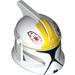 LEGO Blanc Clone Trooper Casque avec des trous avec Jaune Marking (14344 / 61189)